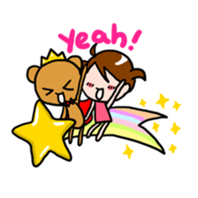 Bear King & I - Love Story sticker #7401569