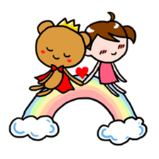Bear King & I - Love Story sticker #7401570