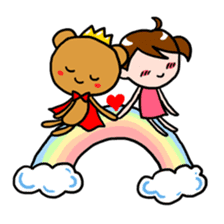 Bear King & I - Love Story sticker #7401570