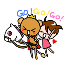 Bear King & I - Love Story sticker #7401571