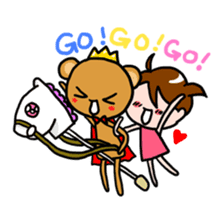 Bear King & I - Love Story sticker #7401571