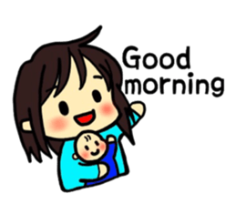 Daily life of the child care mom sticker #7402613