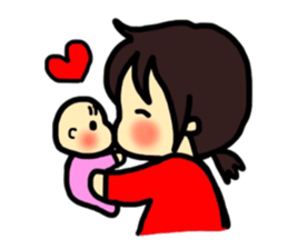 Daily life of the child care mom sticker #7402644