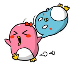 Lovely couple penguins - 'ALPENG' Ver 2 sticker #7402695