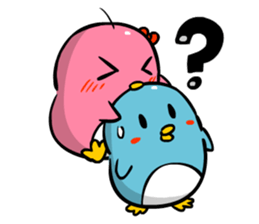 Lovely couple penguins - 'ALPENG' Ver 2 sticker #7402696