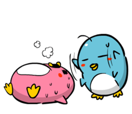 Lovely couple penguins - 'ALPENG' Ver 2 sticker #7402704