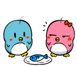 Lovely couple penguins - 'ALPENG' Ver 2 sticker #7402705