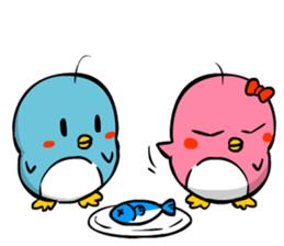 Lovely couple penguins - 'ALPENG' Ver 2 sticker #7402706