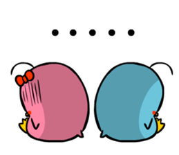 Lovely couple penguins - 'ALPENG' Ver 2 sticker #7402722