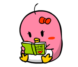 Lovely couple penguins - 'ALPENG' Ver 2 sticker #7402725