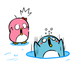 Lovely couple penguins - 'ALPENG' Ver 2 sticker #7402729