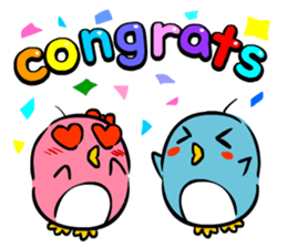 Lovely couple penguins - 'ALPENG' Ver 2 sticker #7402730