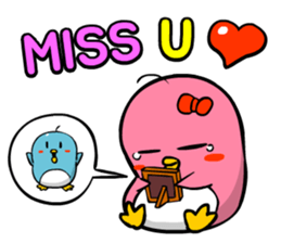 Lovely couple penguins - 'ALPENG' Ver 2 sticker #7402731