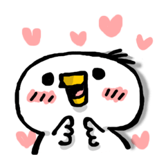 Overreacting funny bird