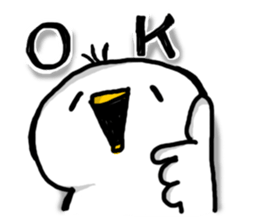 Overreacting funny bird sticker #7403694