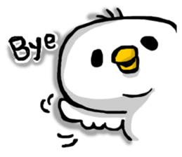 Overreacting funny bird sticker #7403705