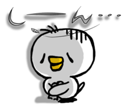 Overreacting funny bird sticker #7403713