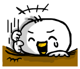 Overreacting funny bird sticker #7403725