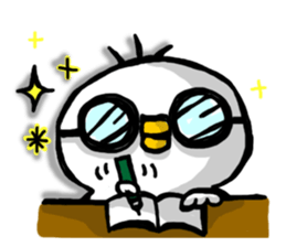 Overreacting funny bird sticker #7403726