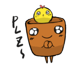 cute potting sticker #7404193