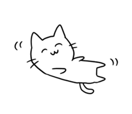 simple kawaii cat sticker #7404220