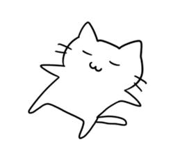 simple kawaii cat sticker #7404221