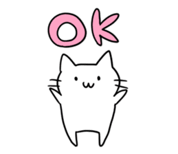 simple kawaii cat sticker #7404222