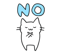 simple kawaii cat sticker #7404223