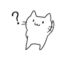 simple kawaii cat sticker #7404224