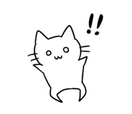 simple kawaii cat sticker #7404225