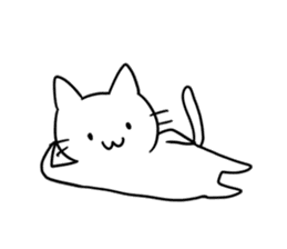 simple kawaii cat sticker #7404227