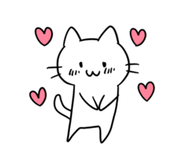 simple kawaii cat sticker #7404235