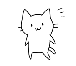 simple kawaii cat sticker #7404236