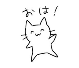 simple kawaii cat sticker #7404238