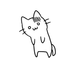 simple kawaii cat sticker #7404245