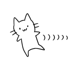 simple kawaii cat sticker #7404248