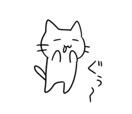 simple kawaii cat sticker #7404252