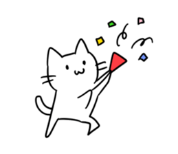 simple kawaii cat sticker #7404255
