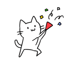 simple kawaii cat sticker #7404255