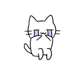 simple kawaii cat sticker #7404257