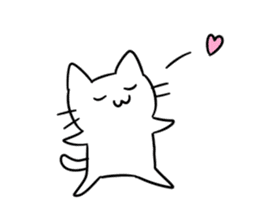 simple kawaii cat sticker #7404258