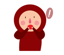 Tights Miss Red happy every day! sticker #7405561