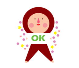 Tights Miss Red happy every day! sticker #7405562