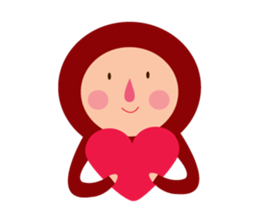 Tights Miss Red happy every day! sticker #7405564