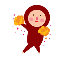 Tights Miss Red happy every day! sticker #7405566