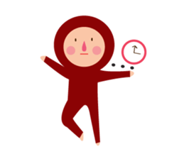 Tights Miss Red happy every day! sticker #7405568