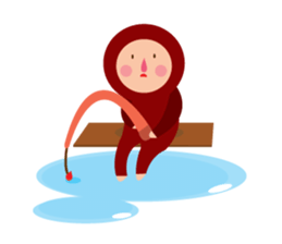 Tights Miss Red happy every day! sticker #7405574