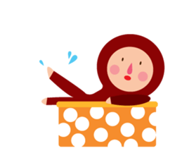 Tights Miss Red happy every day! sticker #7405575