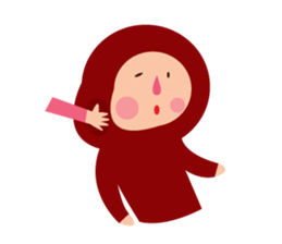 Tights Miss Red happy every day! sticker #7405576