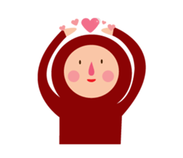 Tights Miss Red happy every day! sticker #7405584